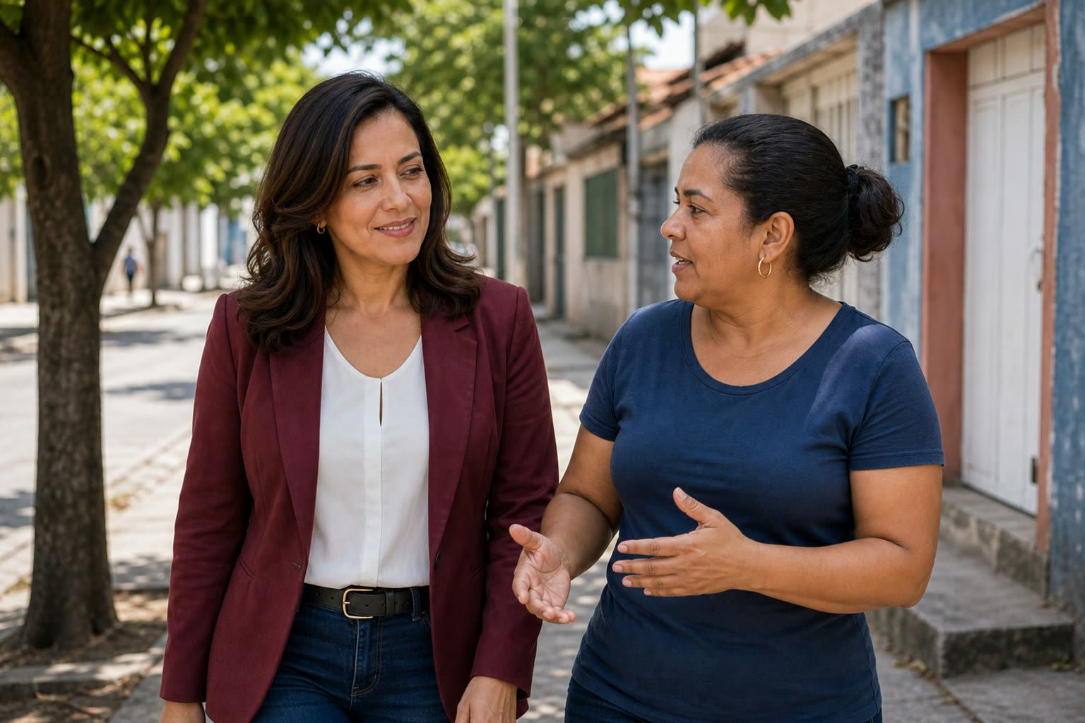 Escuta com lideranças locais e comerciantes da Vila Esperança.