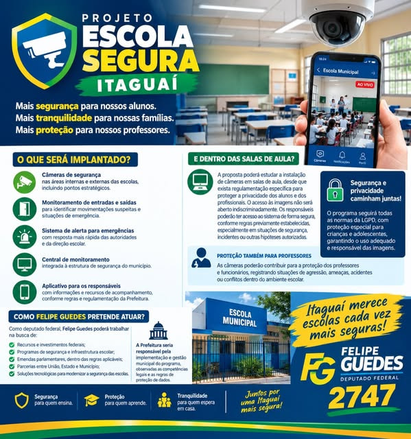 Imagem de ESCOLA SEGURA ITAGUAÍ Mais segurança para nossos alunos.