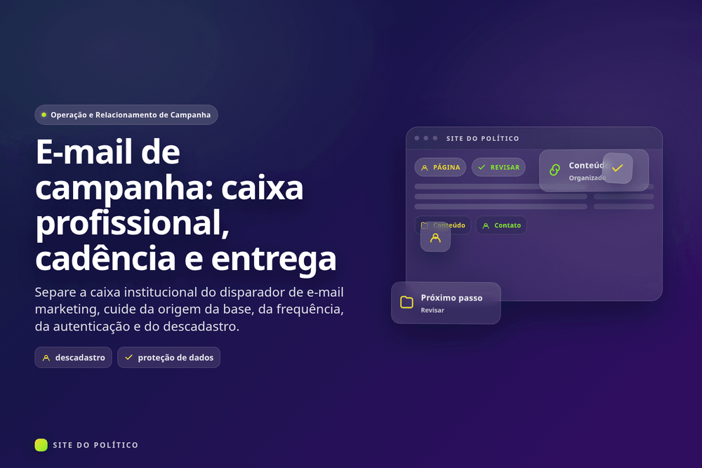 Caixa contato@domínio separada de uma ferramenta externa de e-mail marketing
