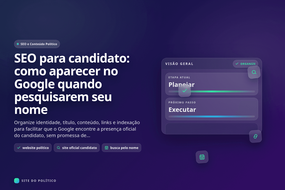 Resultado de busca com nome, cargo, território e endereço oficial de uma candidatura