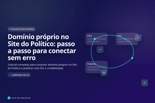 Configuração de domínio próprio no Site do Político