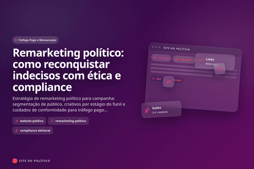 Remarketing político: como reconquistar indecisos com ética e compliance em guia prático de campanha política digital