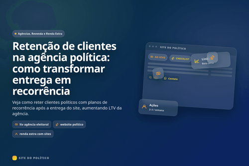 Plano de retenção de clientes para agência de marketing político