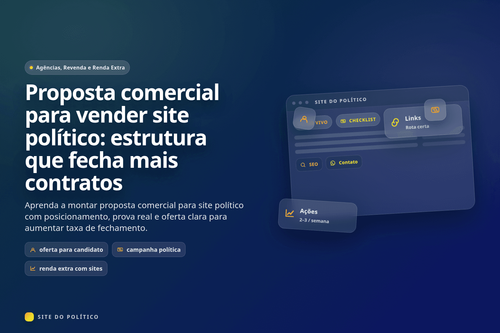 Proposta comercial de website político com oferta estruturada para campanha