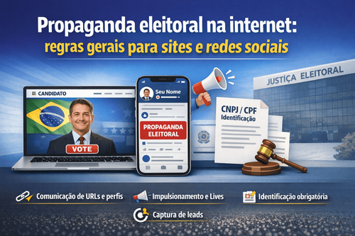 Regras de propaganda eleitoral na internet para sites e redes sociais: identificação, comunicação de endereços e boas práticas de links