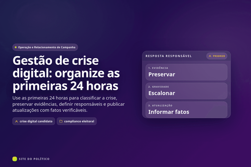 Fluxo de resposta responsável com preservação de evidências, escalonamento e atualização dos fatos