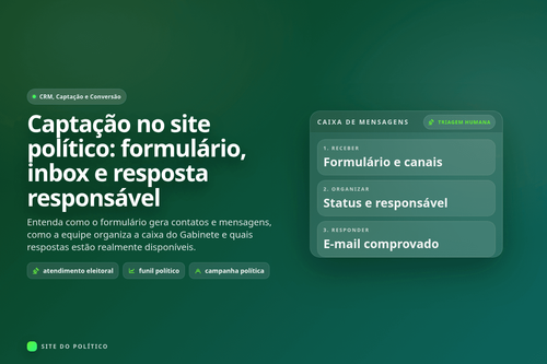 Quadro da caixa de mensagens com recebimento, responsável pela triagem e resposta por e-mail comprovado