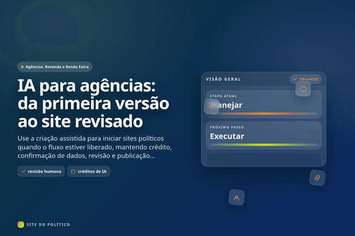 Primeira versão criada com apoio de IA sendo revisada por uma equipe de agência antes da publicação